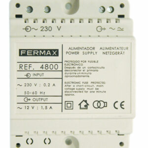 FERMAX 4800 Alimentador DIN4 230VAC 12VAC 1,5A